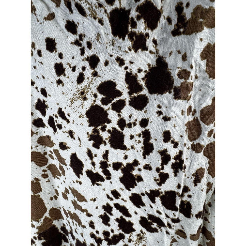 Sincerely Jules Cow Print Midi Dress XL Western Ranchcore Adjustable Straps - Picture 8 of 8